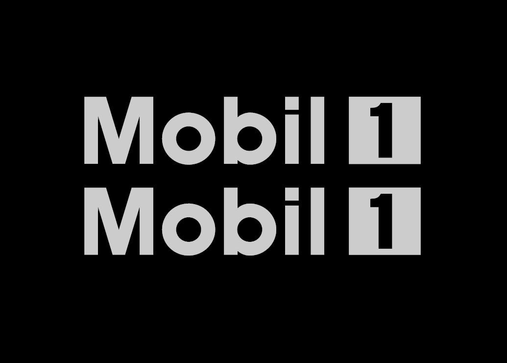 PAIR (2) Mobil1 Mobil 1 Oil Logo Vinyl Sticker Decal 8" 12" 16" 20" 24" LARGE