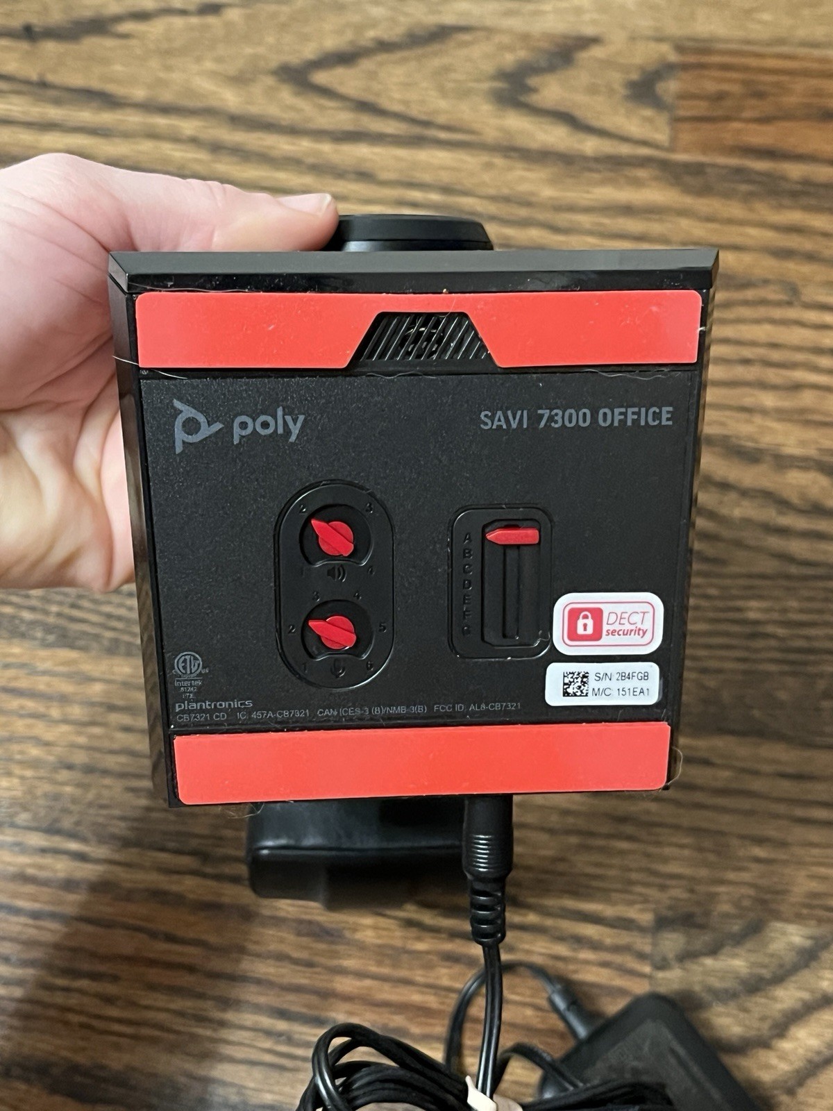 POLY Savi 7310 Mono DECT Wireless Headset Phone & PC Headset