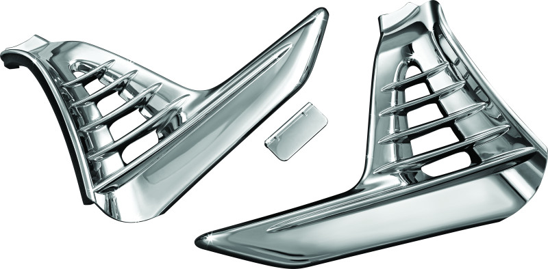 Kuryakyn Louvered Battery Box Cover 01-10 GL1800 Chrome | P/N 3913