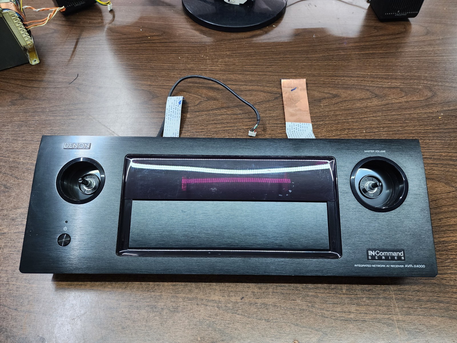 FRONT FACE ASSEMBLY WITH BOARDS FOR Denon AVR-X4000 Receiver AS-IS  (UP B)