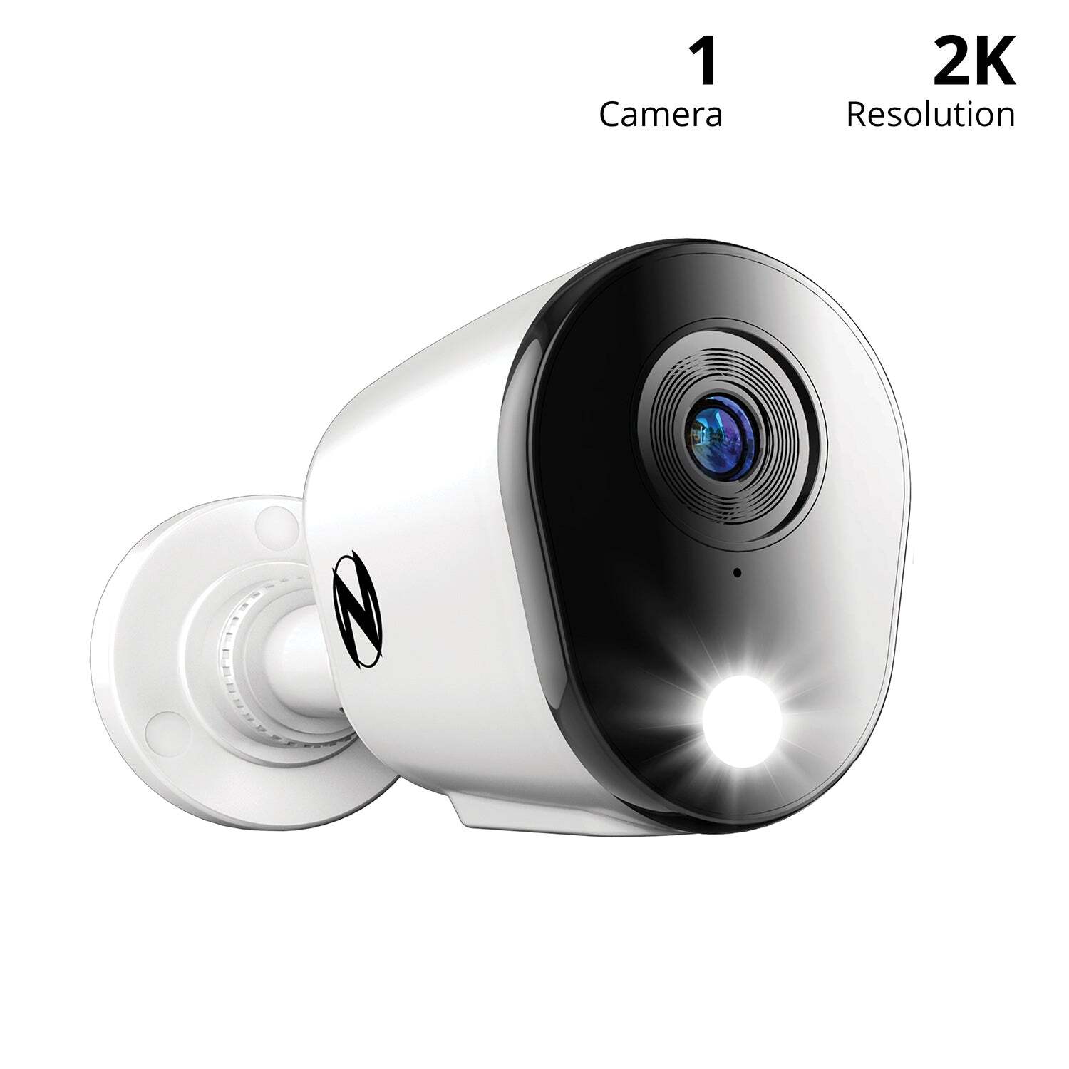 Add On Wired 2K Deterrence Camera with 2-Way Audio - White - Camera Cable Not In