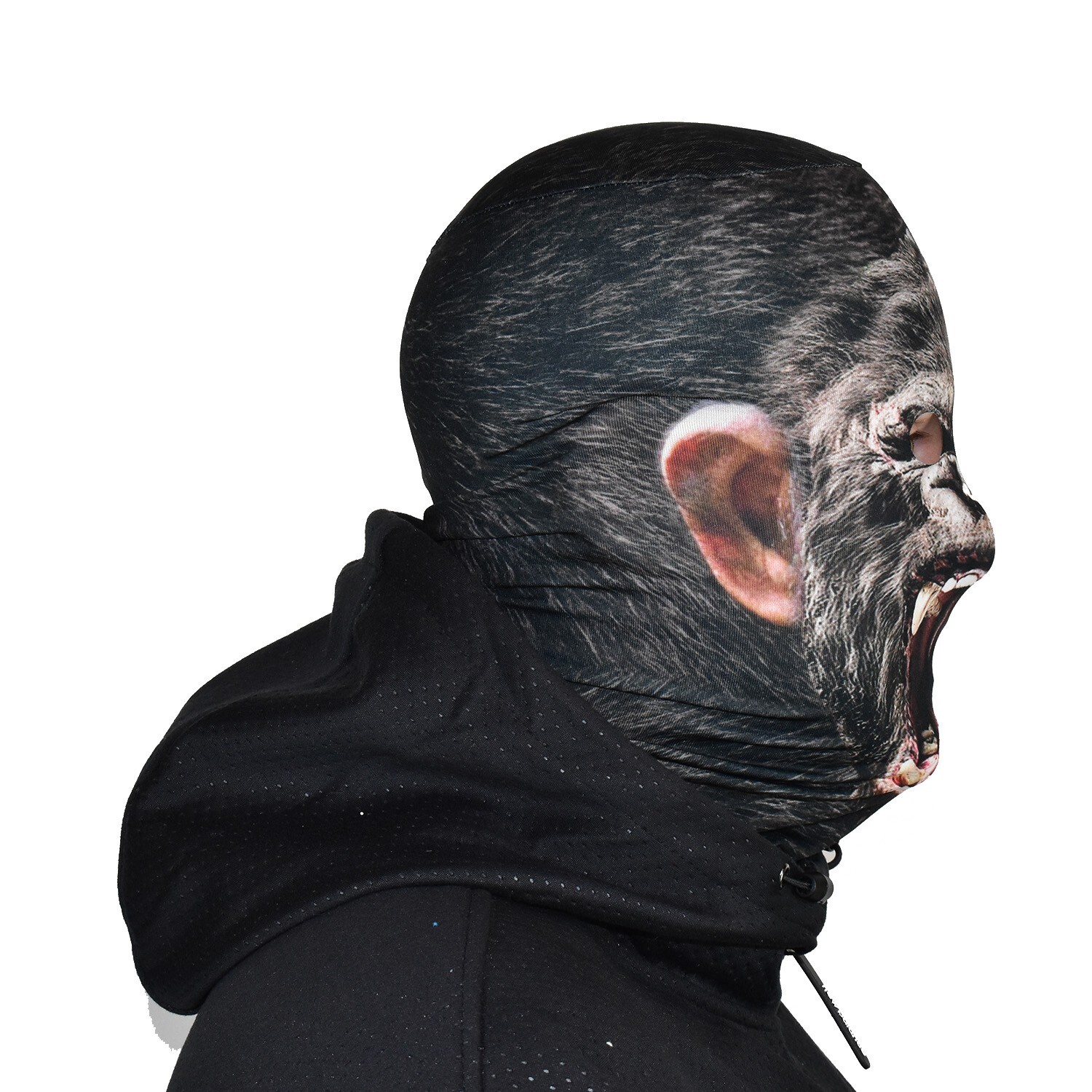 3D Effect Face Skin - Gorilla face - Fabric - Halloween Mask