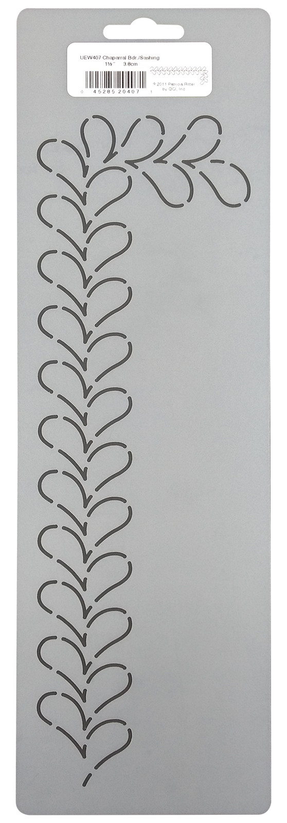 Quilting Stencil Feather Quilt Patterns 1.5" Sashing Border Quilters Template