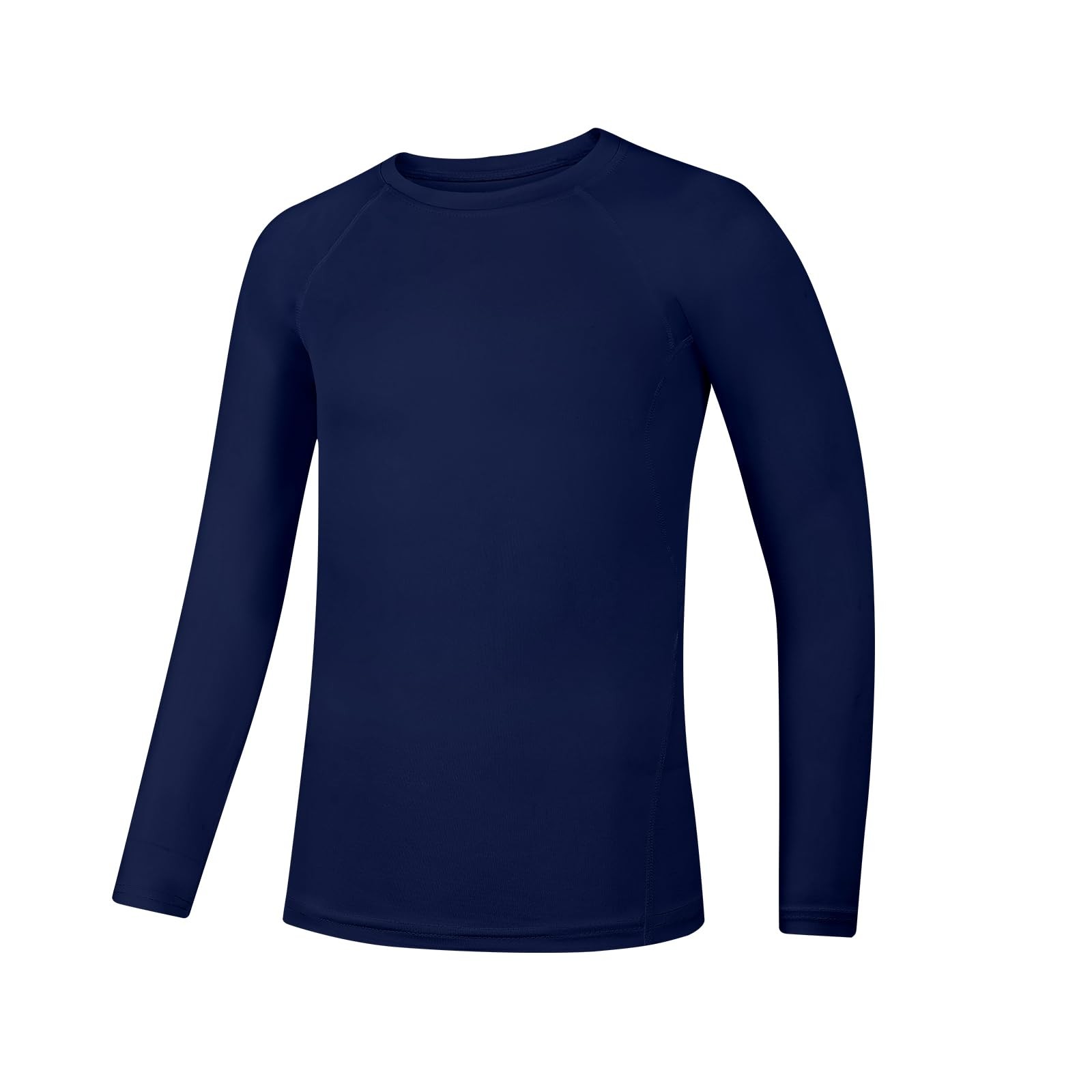 Anawakia Youth Boys Compression Shirt Long Sleeve Kids Football Large, Navy
