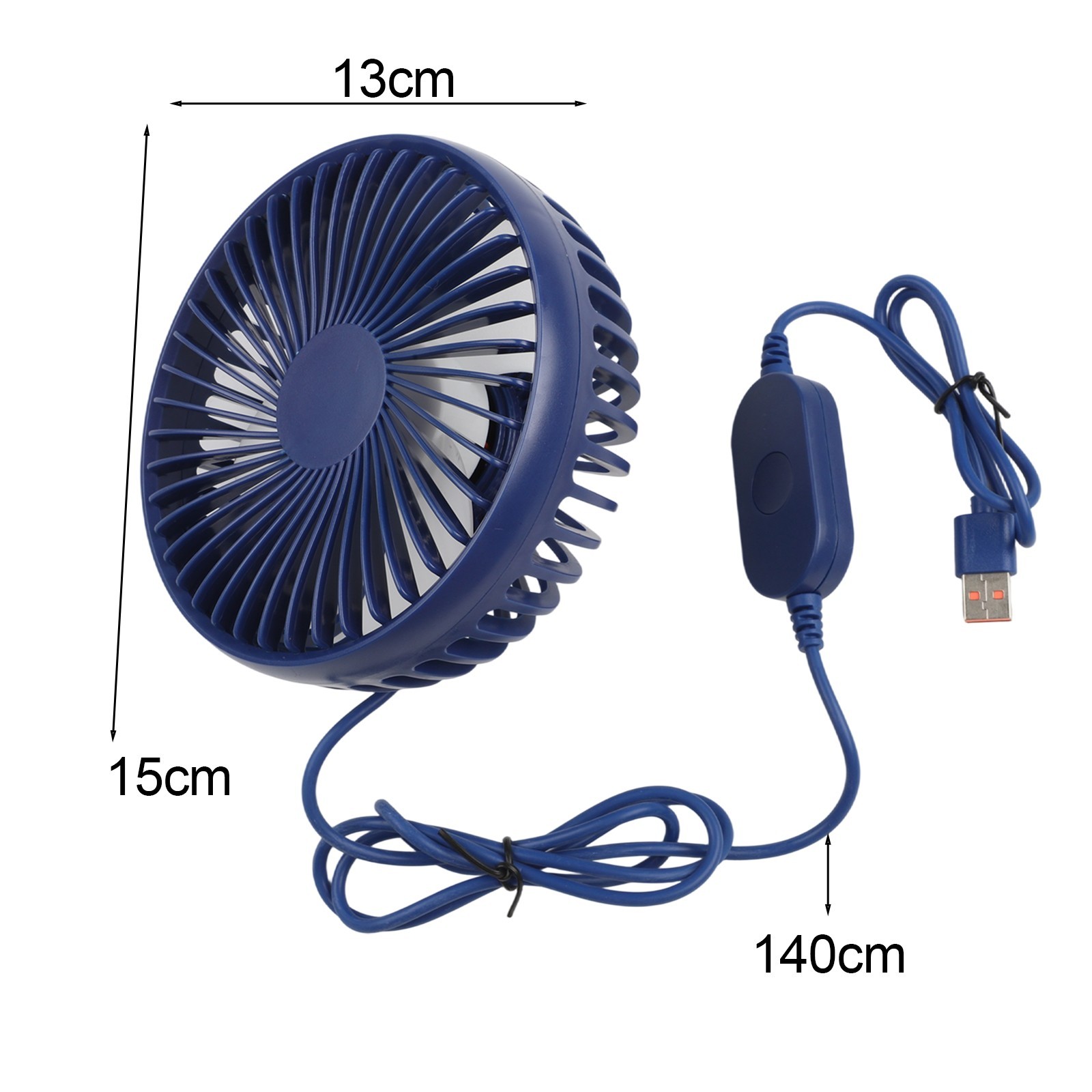 Efficient Car Fan for 12V 24V Systems with Adjustable Speeds and Rotation