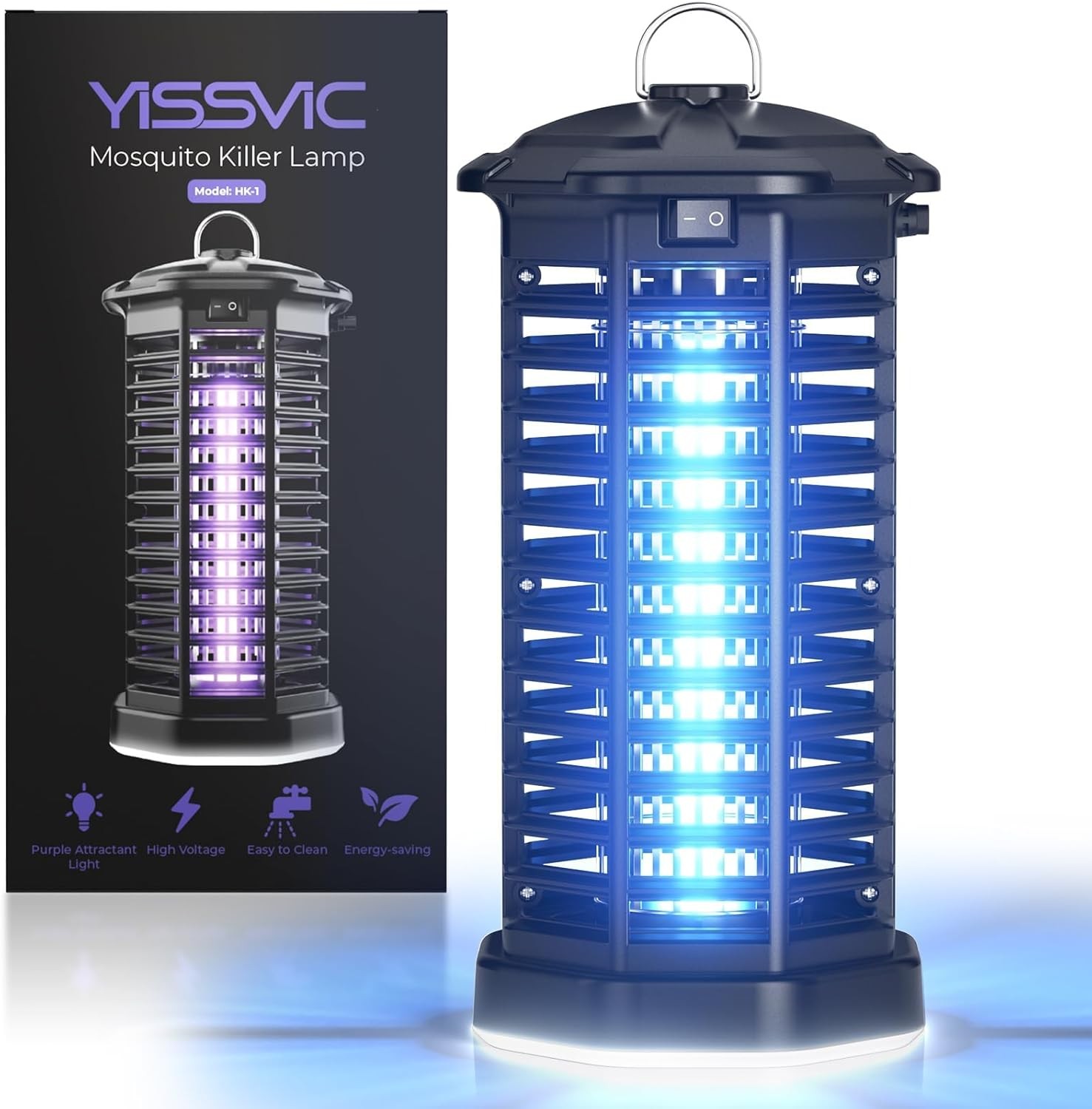 YISSVIC Bug Zapper Outdoor Indoor Waterproof Electric Mosquito Lamp Fly Zapper K