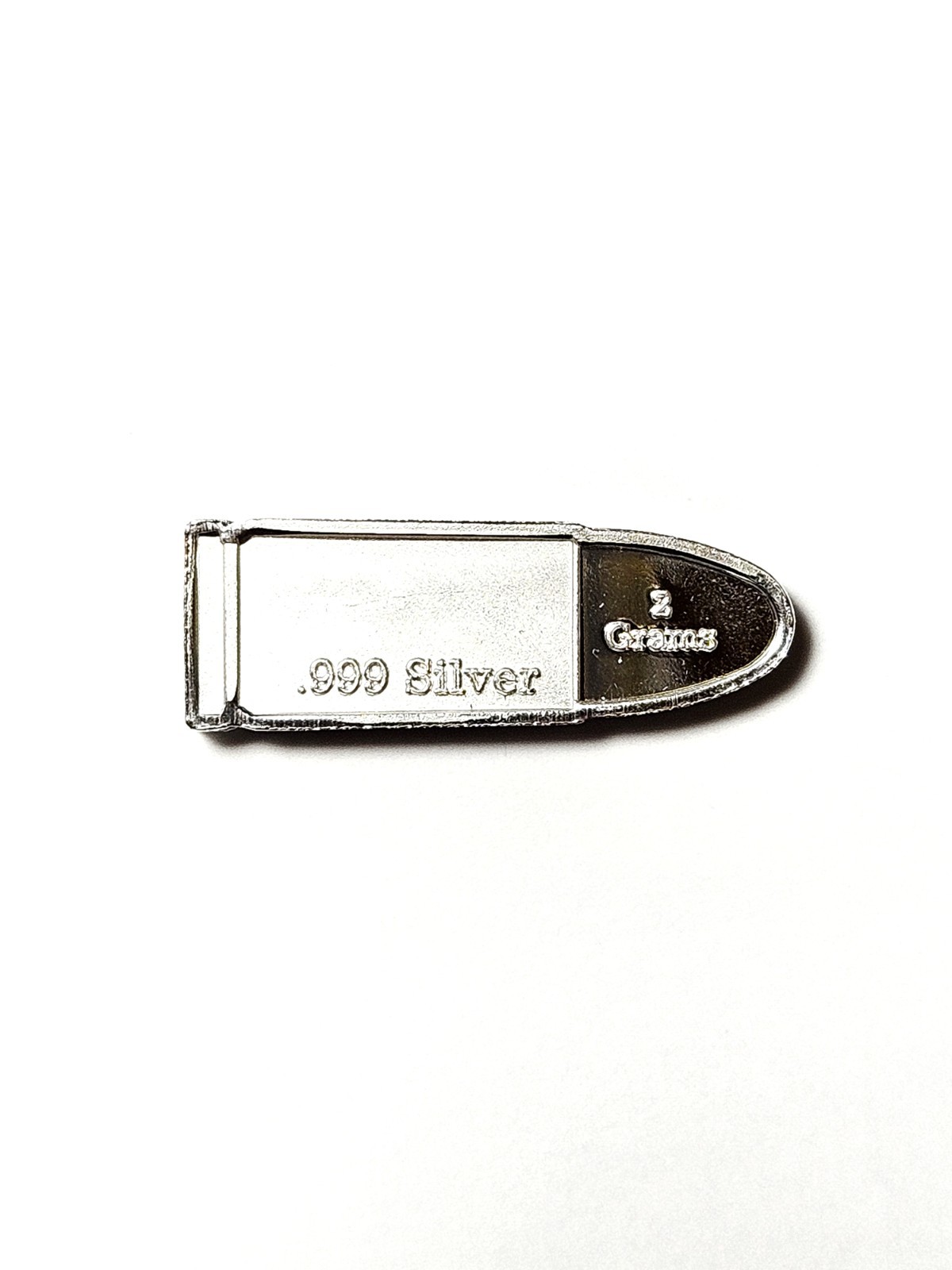Bullet 2 Grams .999 Fine Silver Bar