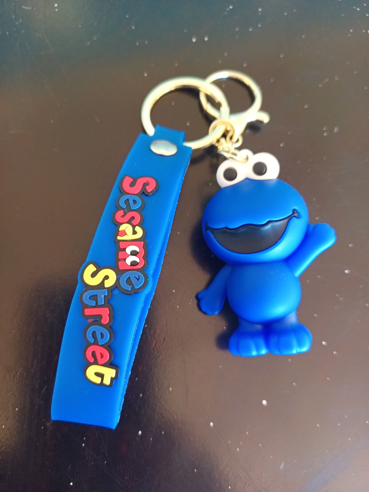 MUPPETS "COOKIE MONSTER"  KEYCHAIN / BACKPACK CLIP -PVC 3D -NEXT DAY SHIPPING