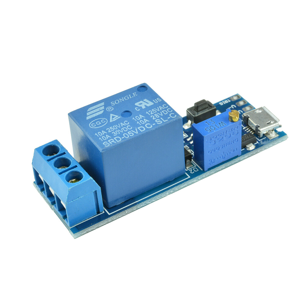 5V-30V Micro USB Power Delay Relay Timer Control Trigger Delay Switch Module