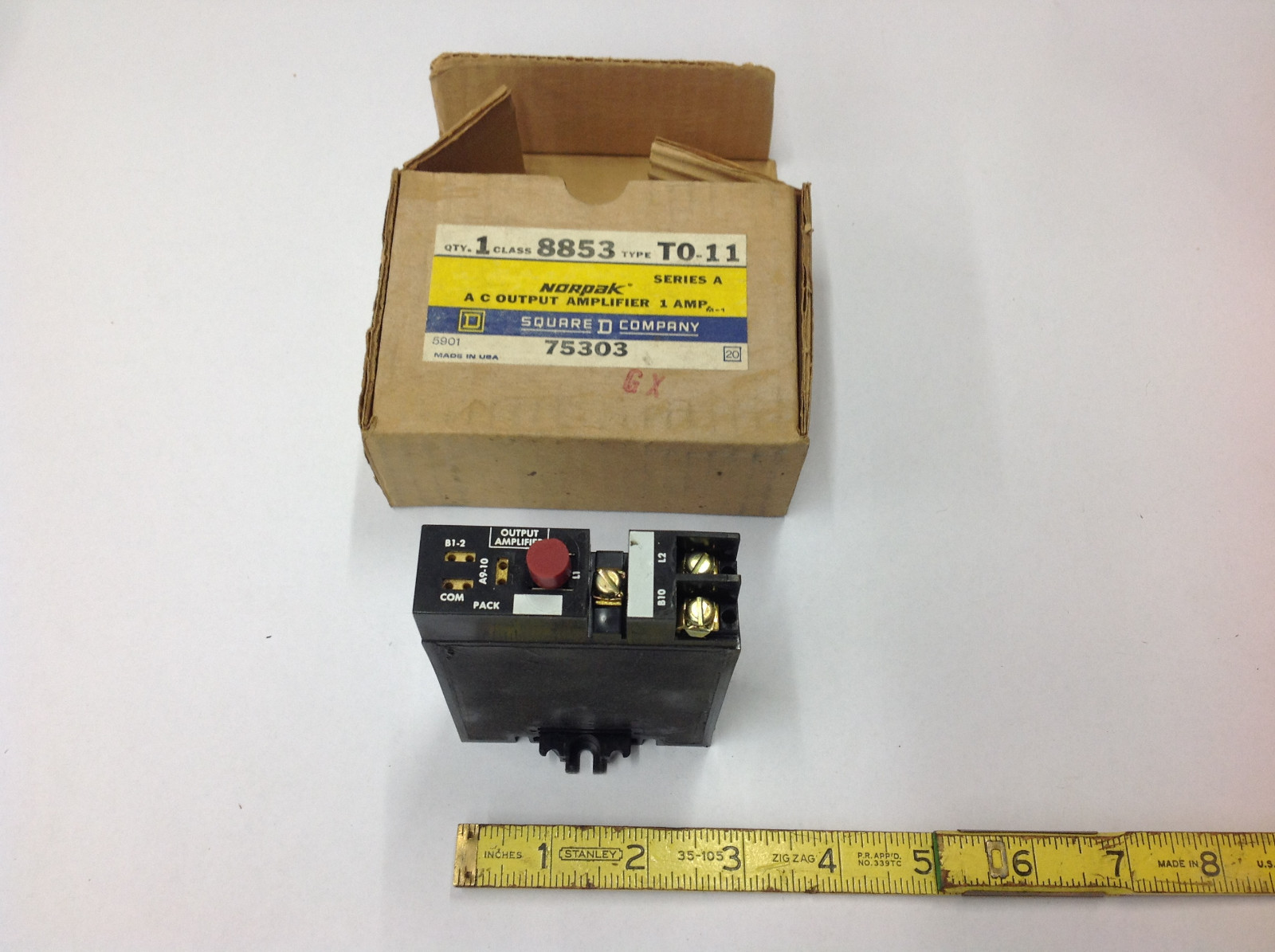 Square D 8853TO11 8853 TO-11 Ser. A Norpak AC Output Amplifier. NOS IN BOX