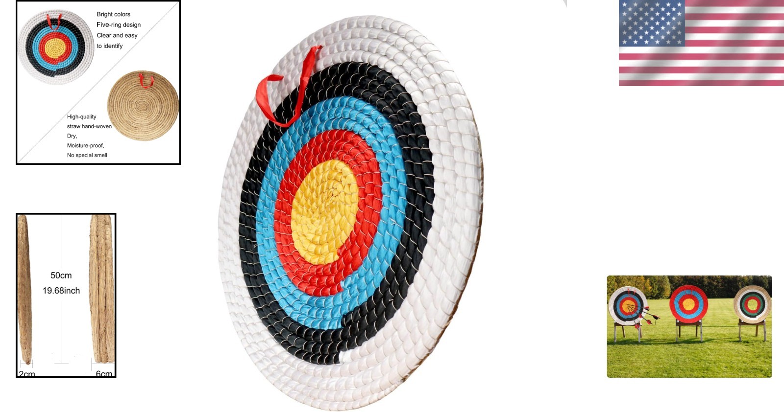 Versatile 20-Inch Eco-Friendly Archery Target for Practice & Hunting Activities