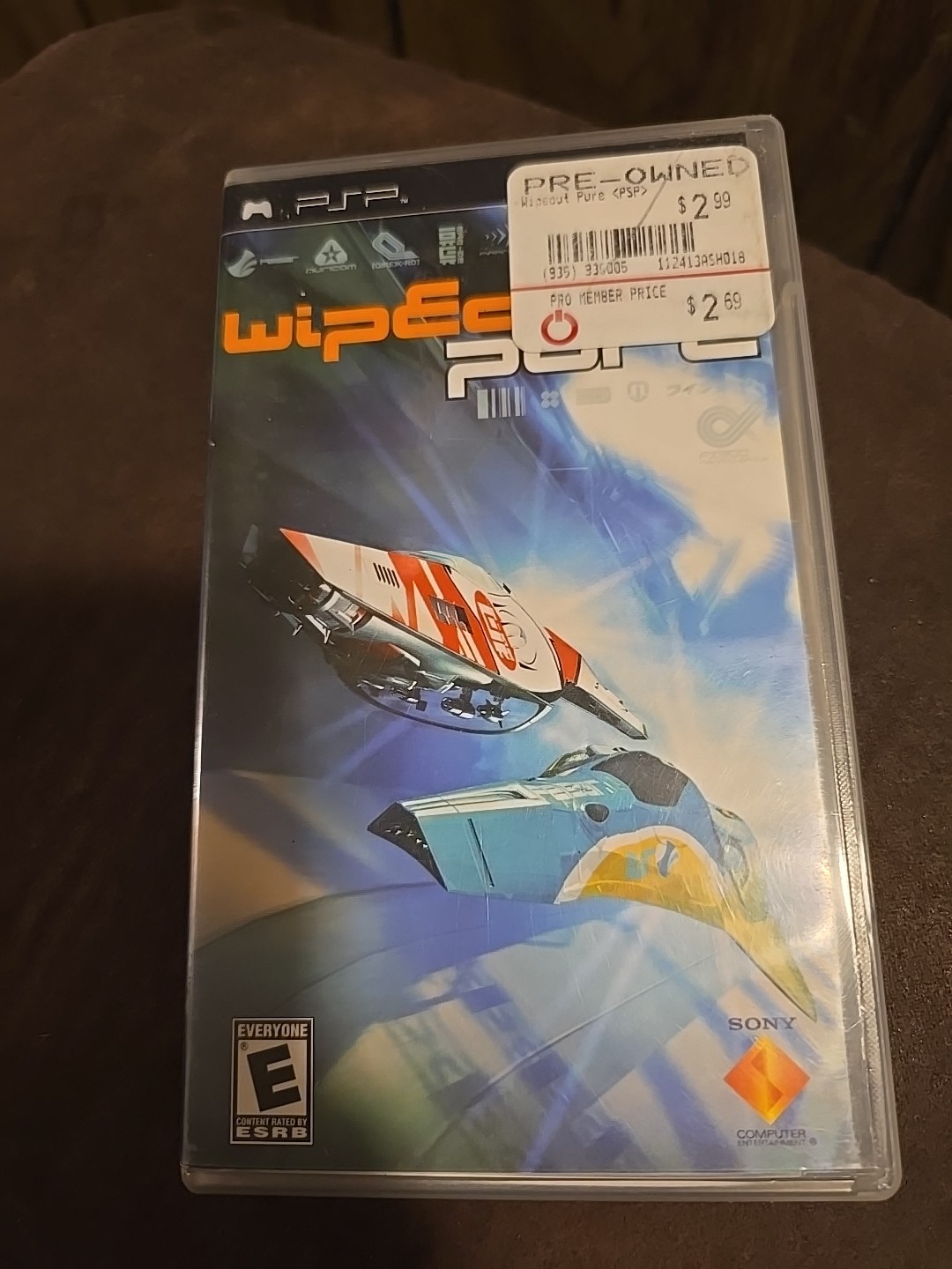 Wipeout Pure (Sony PSP, 2005) No Game - Case Only w/ Manual - No Game