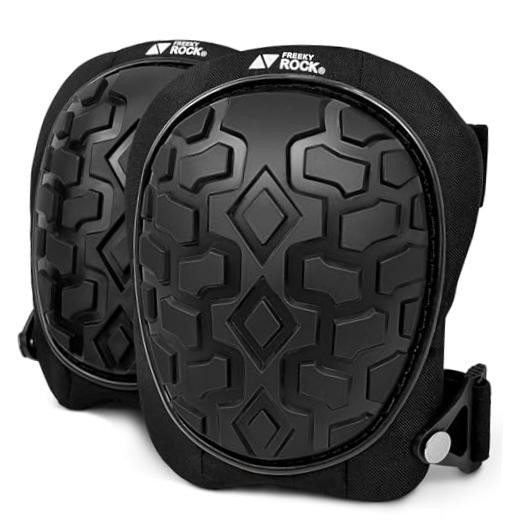 Professional Knee Pads for Work Construction with Heavy Duty Cap Foam Black