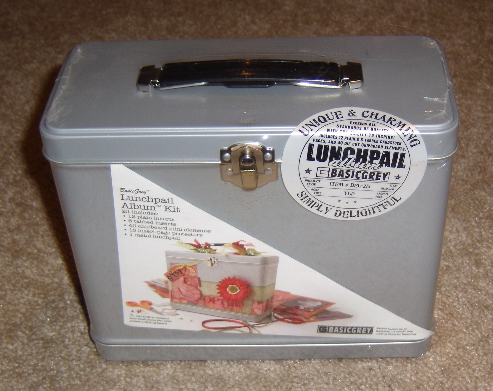 Basic Grey Lunchpail Scrapbook Album Kit ~ NIP