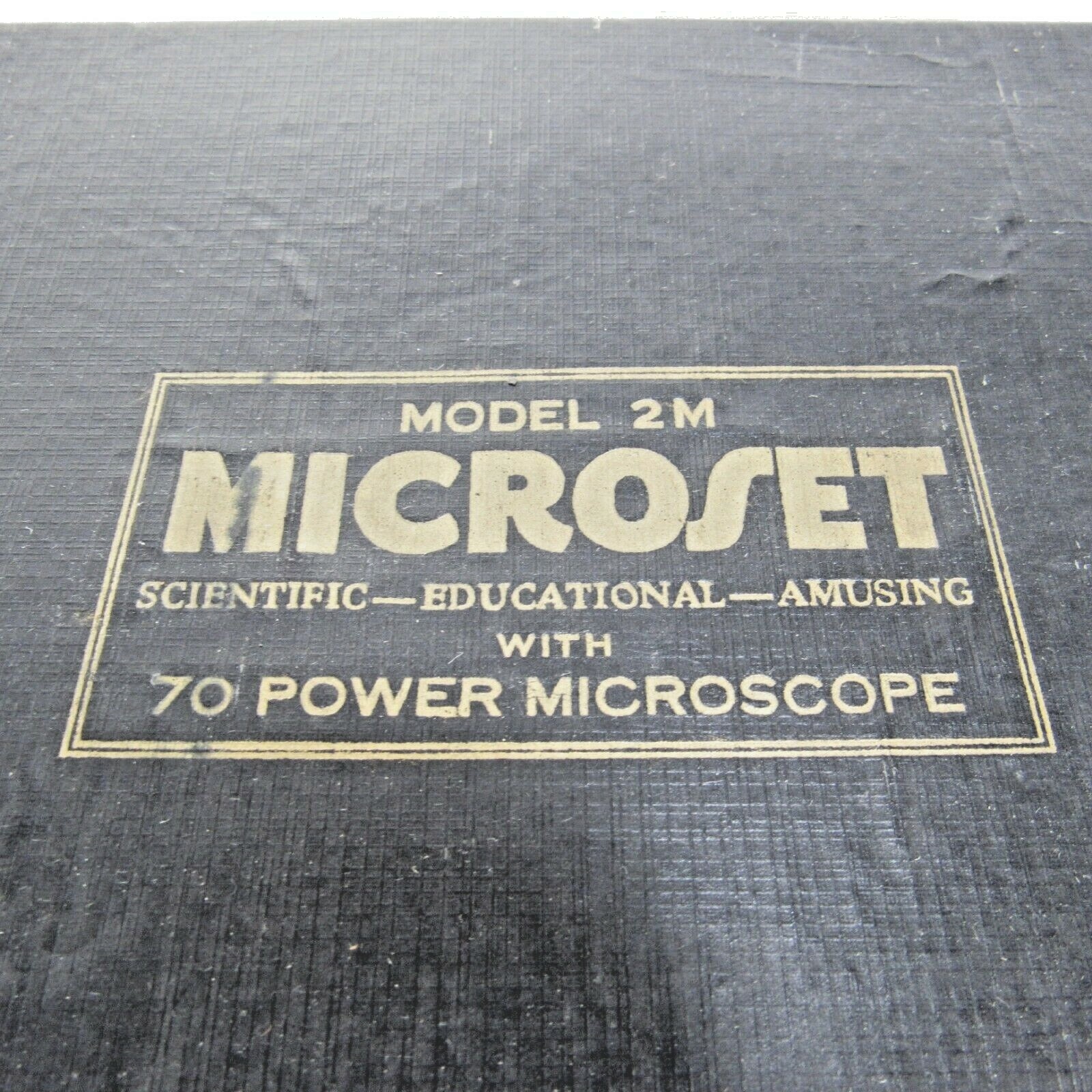 Vintage1950's Microset Model 2M 70 X Microscope Set