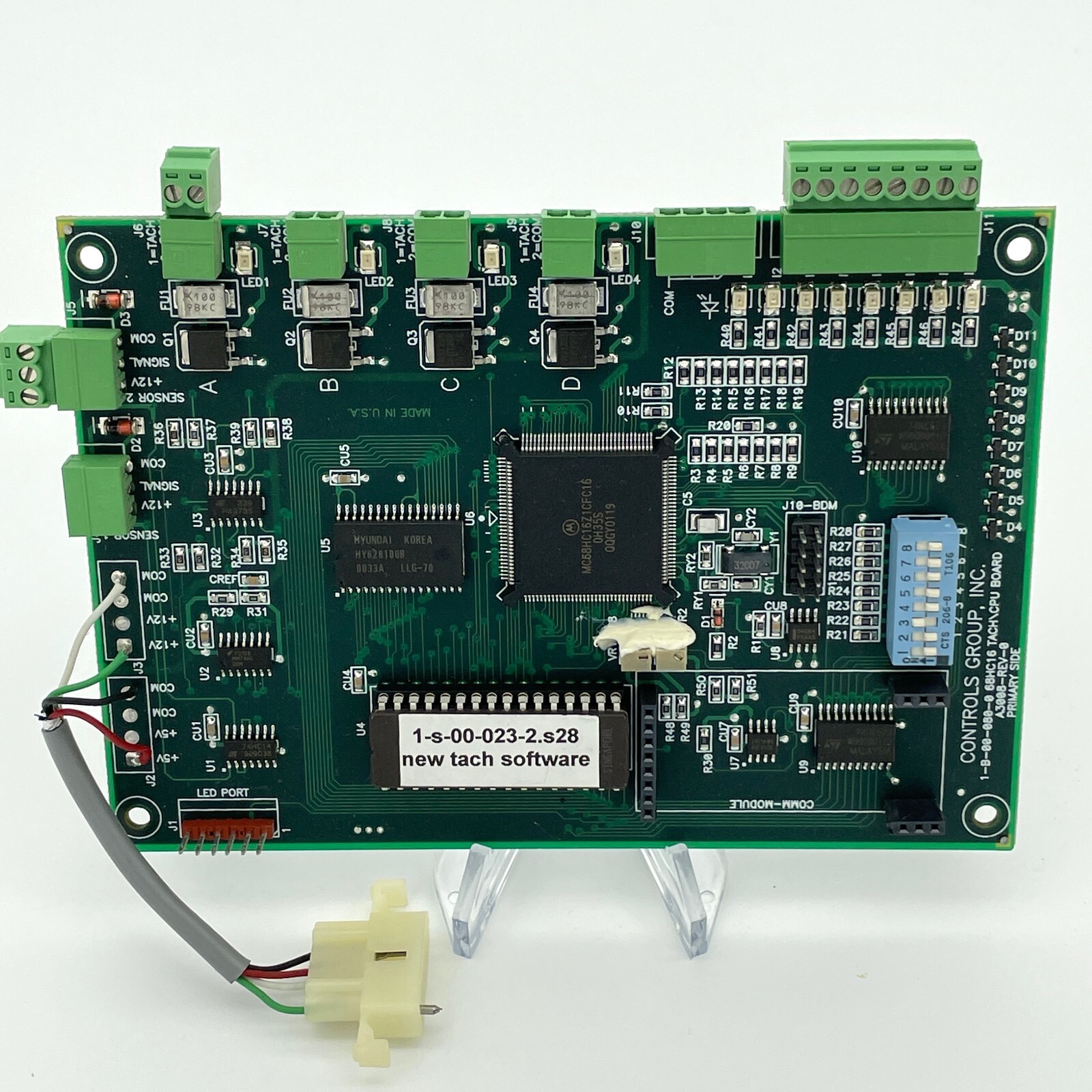 Controls Group Inc. 1-B-00-080-0 Tach/CPU Circuit Board 1B000800 CGI A3008-REV-0