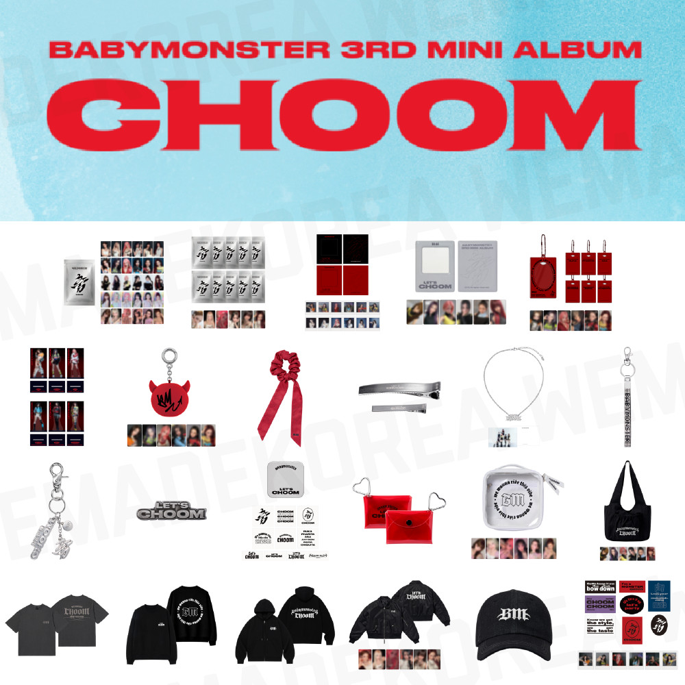 BABYMONSTER 3rd Mini Album CHOOM Official MD Authentic K-POP Goods