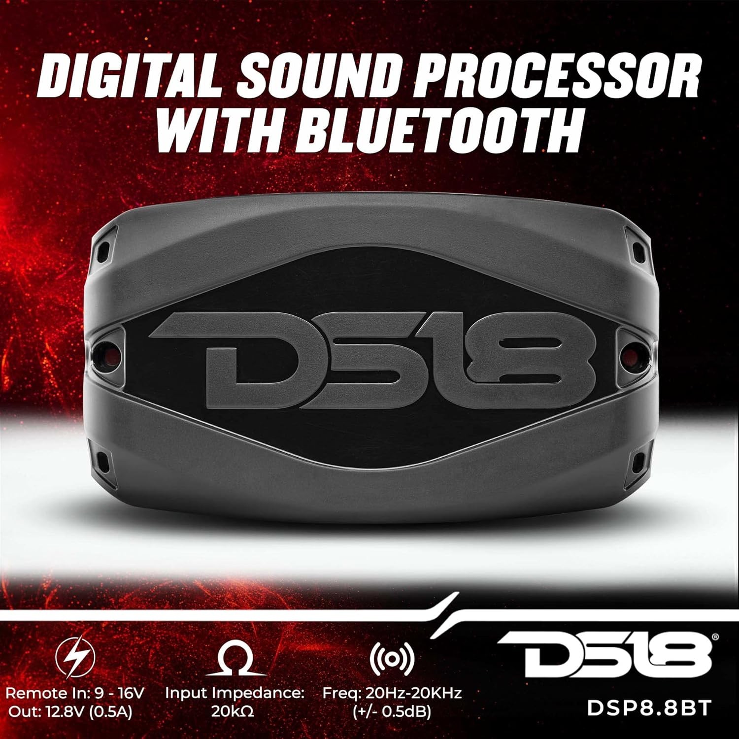 DS18 DSP8.8BT 8-CH IN / 8-CH OUT DIGITAL SOUND PROCESSOR (DSP) w/ BLUETOOTH