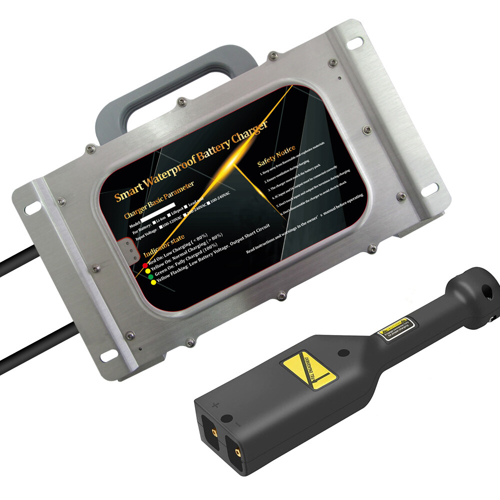 For EZGO TXT 1996-Up Golf Cart D-Style Plug 36V 20A Battery Charger Waterproof