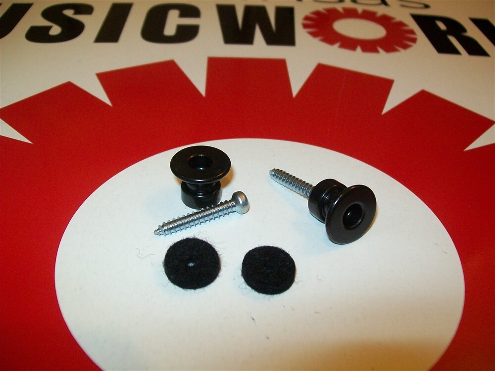 NEW - Buttons For Dunlop Traditional Strap Lock System, SLS2513BK - BLACK