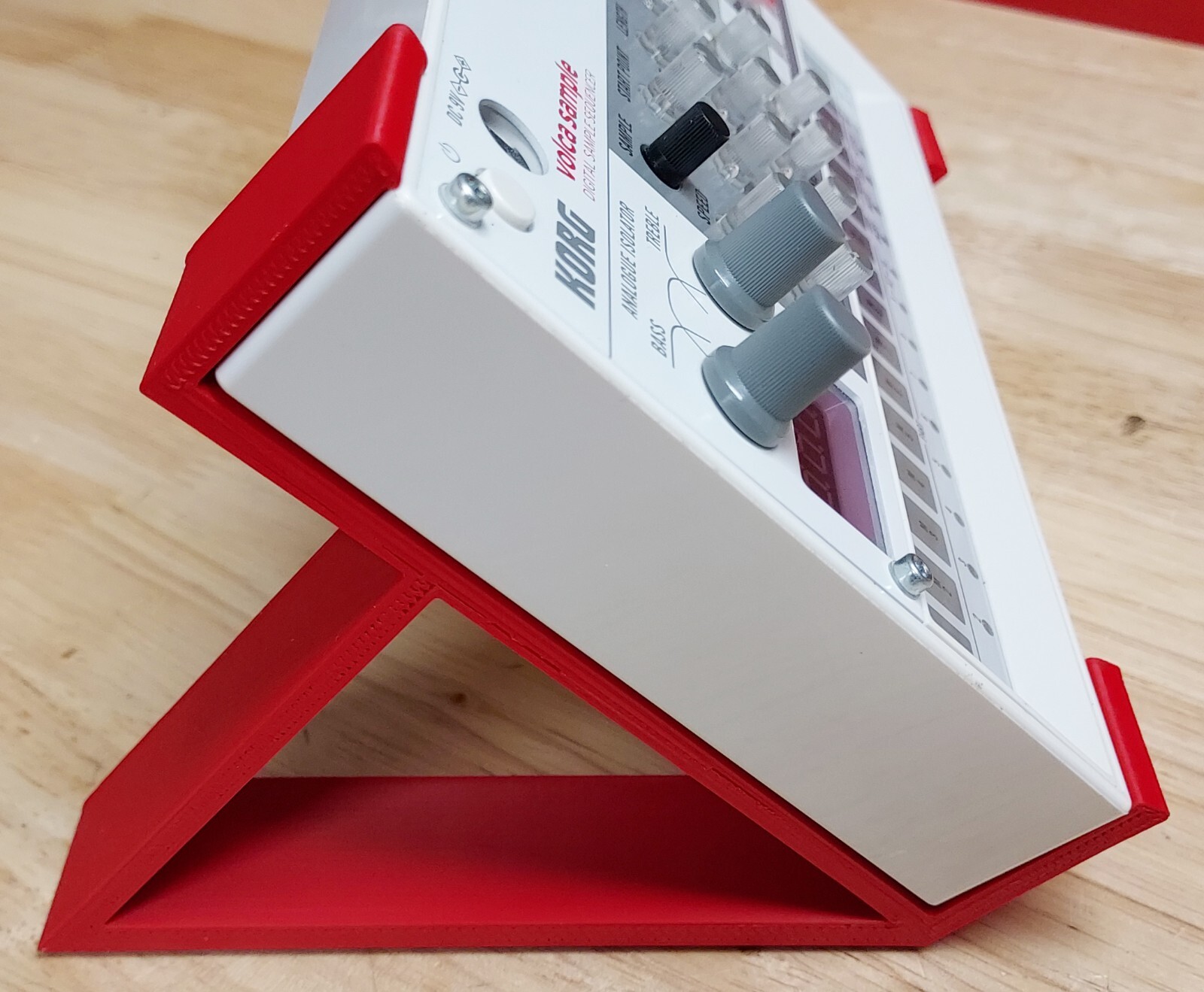 Made in USA 45 Degree RED Color Stands For Korg Volca Sample Sampler Mix