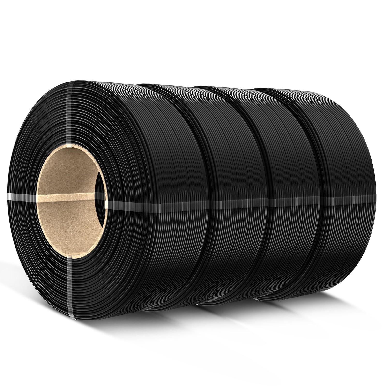 SUNLU Filament Refill 1.75mm,4 Black 1KG*4, 4000g Pla Black+black+black+black