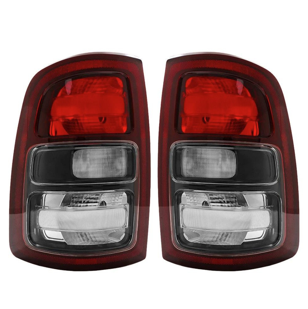 Pair Halogen Tail Light For 2019-2024 RAM 2500 3500 Incandescen Black Bezel L+H