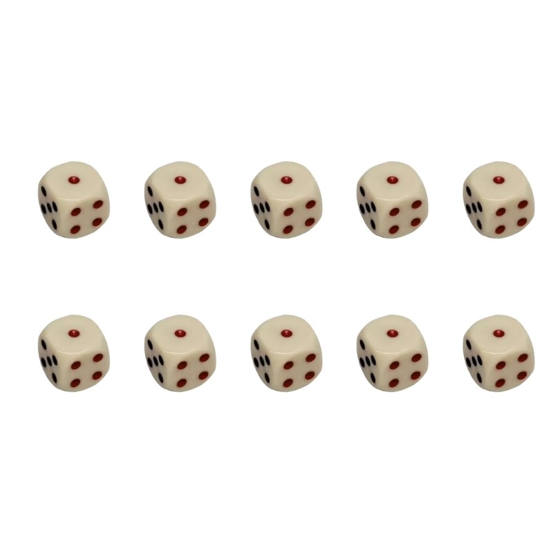 10Pcs Round Corner 6 Sided Dices Role Playing Dices for Board Game, Party