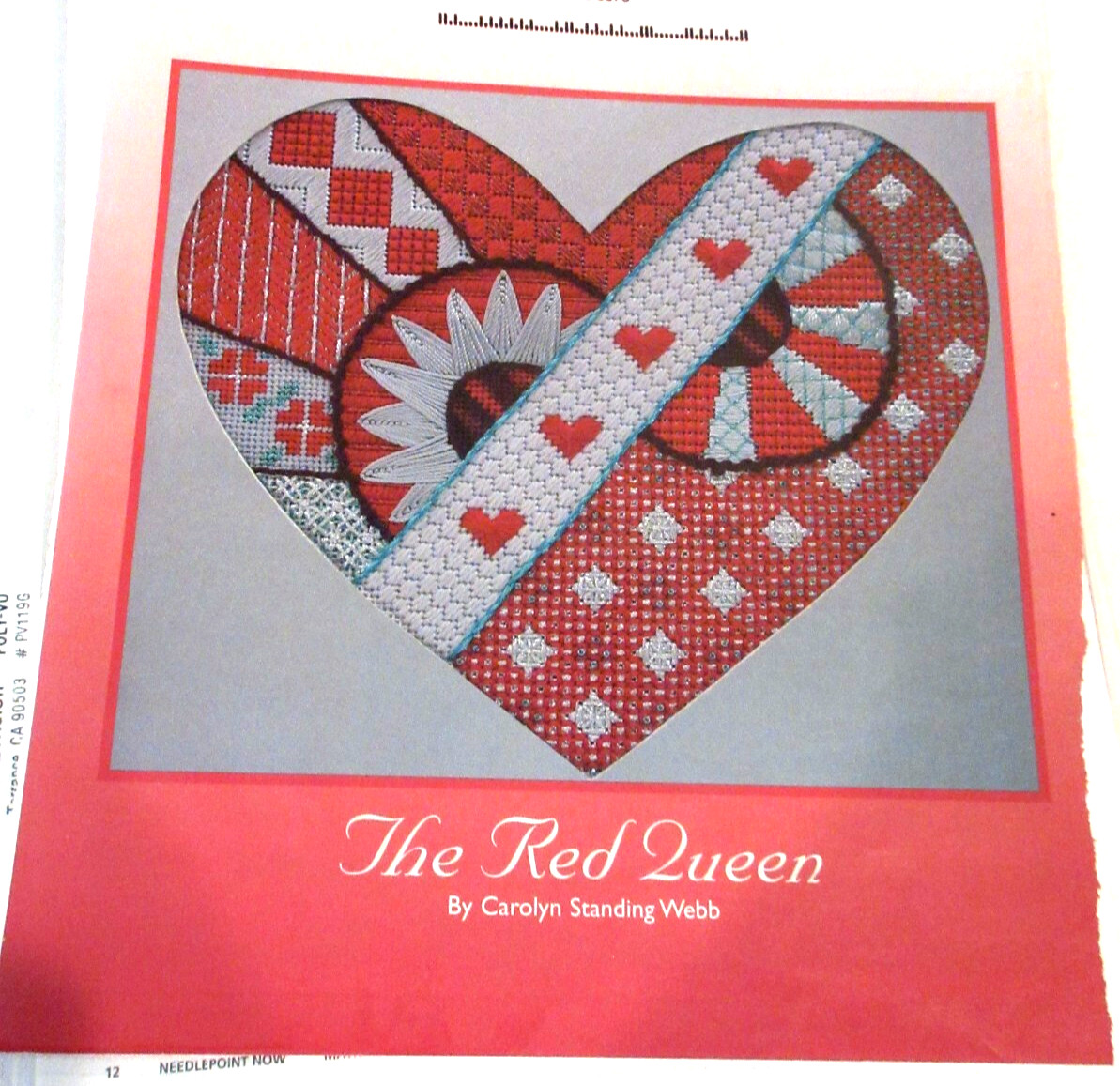 Carolyn Standing Webb THE RED QUEEN Needlepoint Pattern