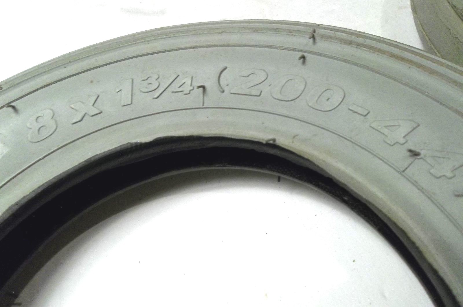 Pneumatic Treaded Tire, 8" X 1 3/4" (200x44), Light Gray Non-Marketing # 163-107