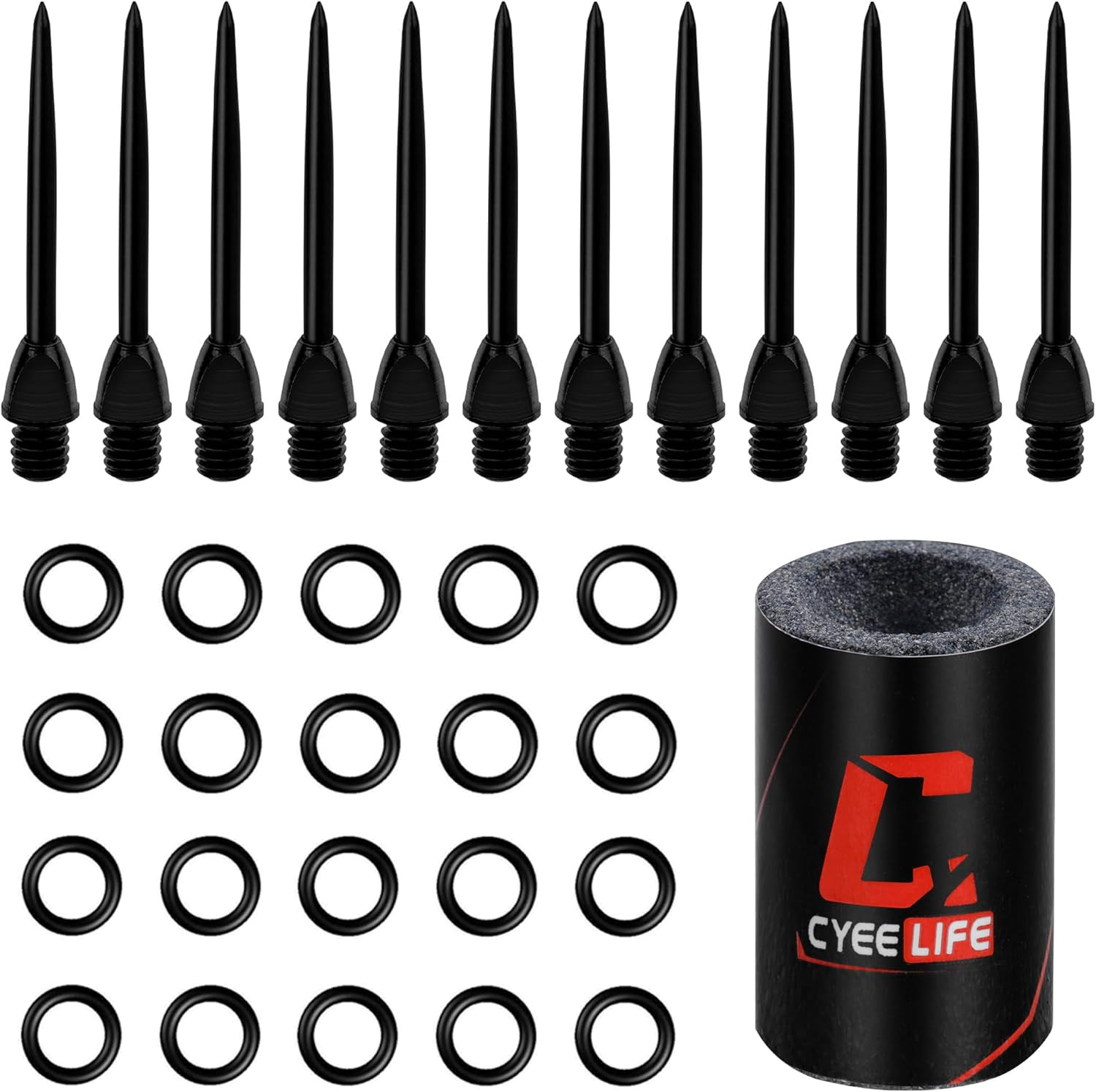 Steel Dart Tips 12Pcs,Dart Tip Removal 2BA Thread Soft Dart Tips Converter wi...