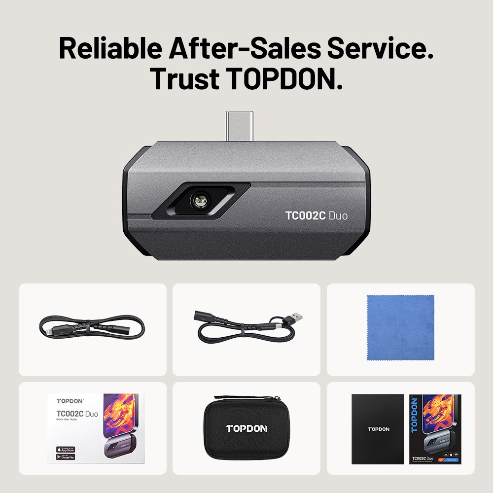 TOPDON TC002C Duo Compact Thermal Imaging Camera for Android & Windows & iOS