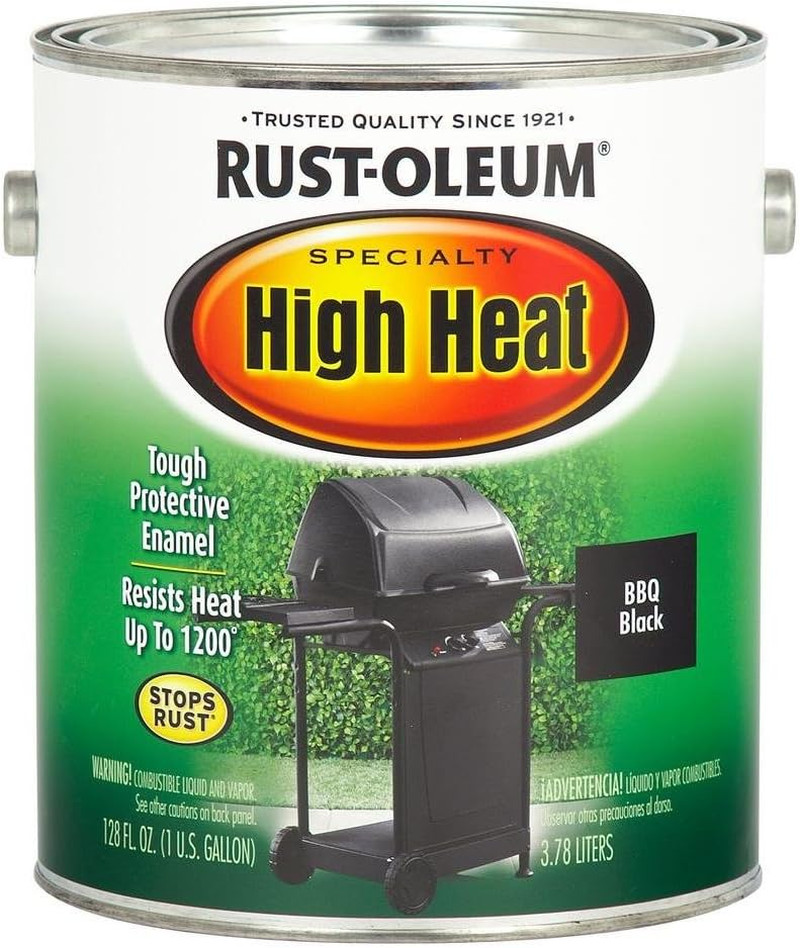 High Heat Enamel BBQ Paint - Barbeque Black 233967 for Durable Finishes
