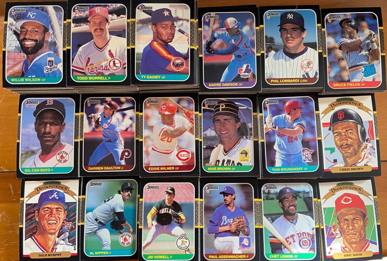 UP TO 80% OFF 1987 DONRUSS BASEBALL CARDS #1-660 YOU PICK - SEE DESCRIPTION