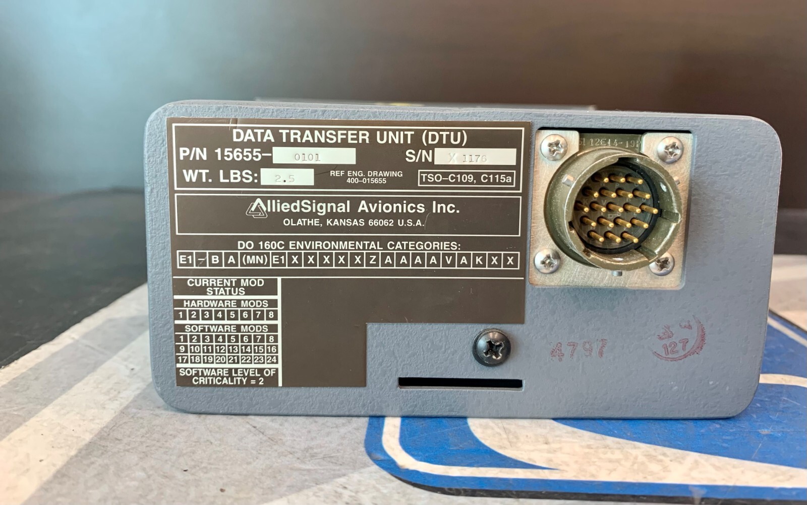 Data Transfer Unit 15655-0101 Removed Working