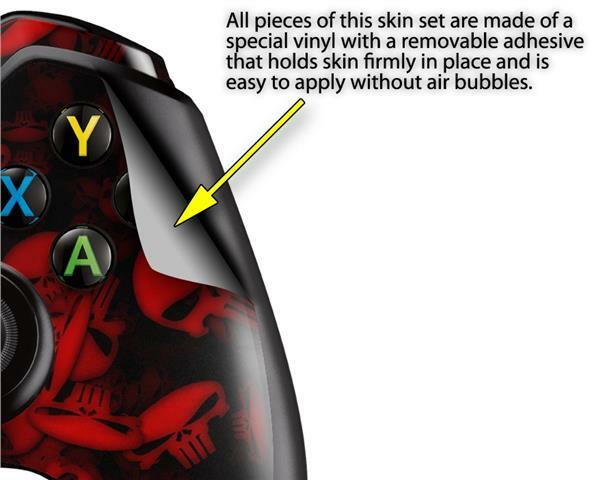 Skulls Confetti Red Skin for XBOX One Controller