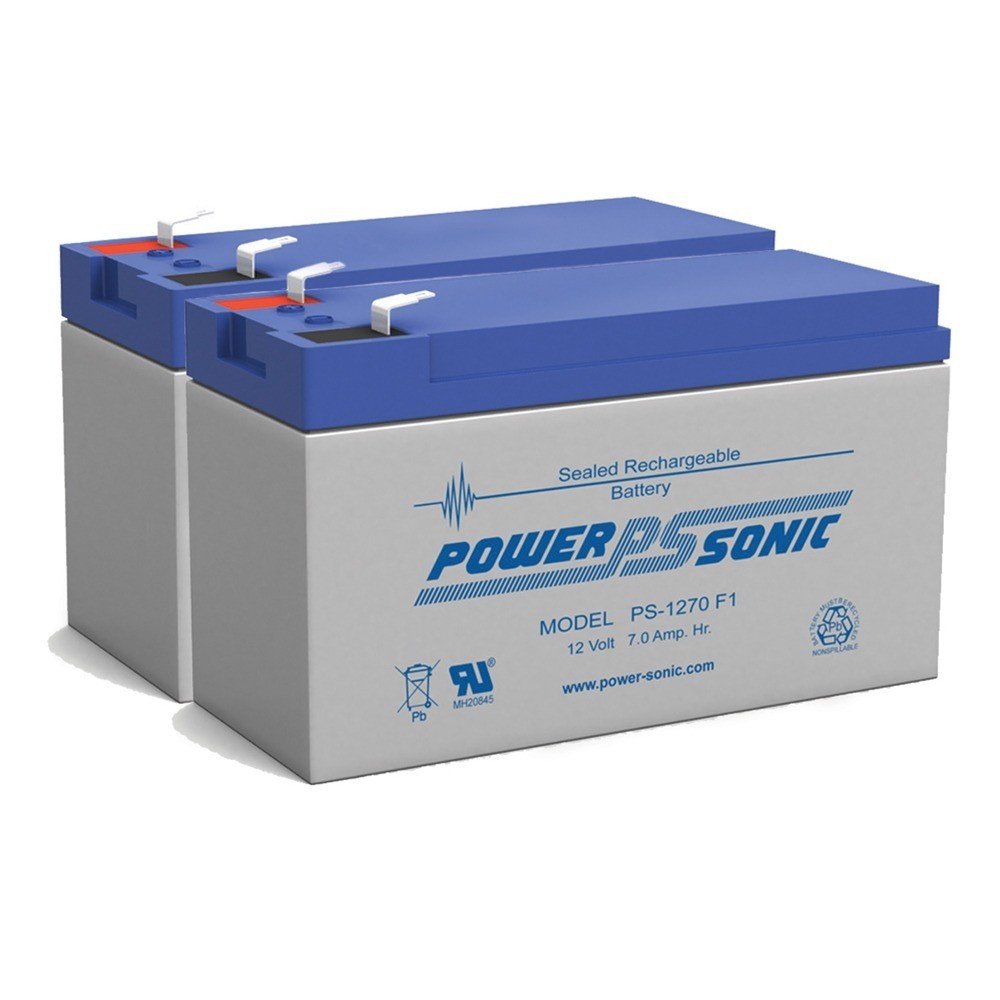 Power-Sonic 12V 7Ah Battery Replacement for Acorn Stairlift Superglide - 2 Pack