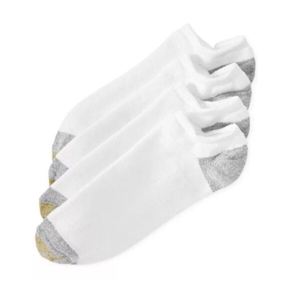 GoldToe Men's 656f Socks No Show 6-Pk Breathable Soft Cotton Blend - All Colors
