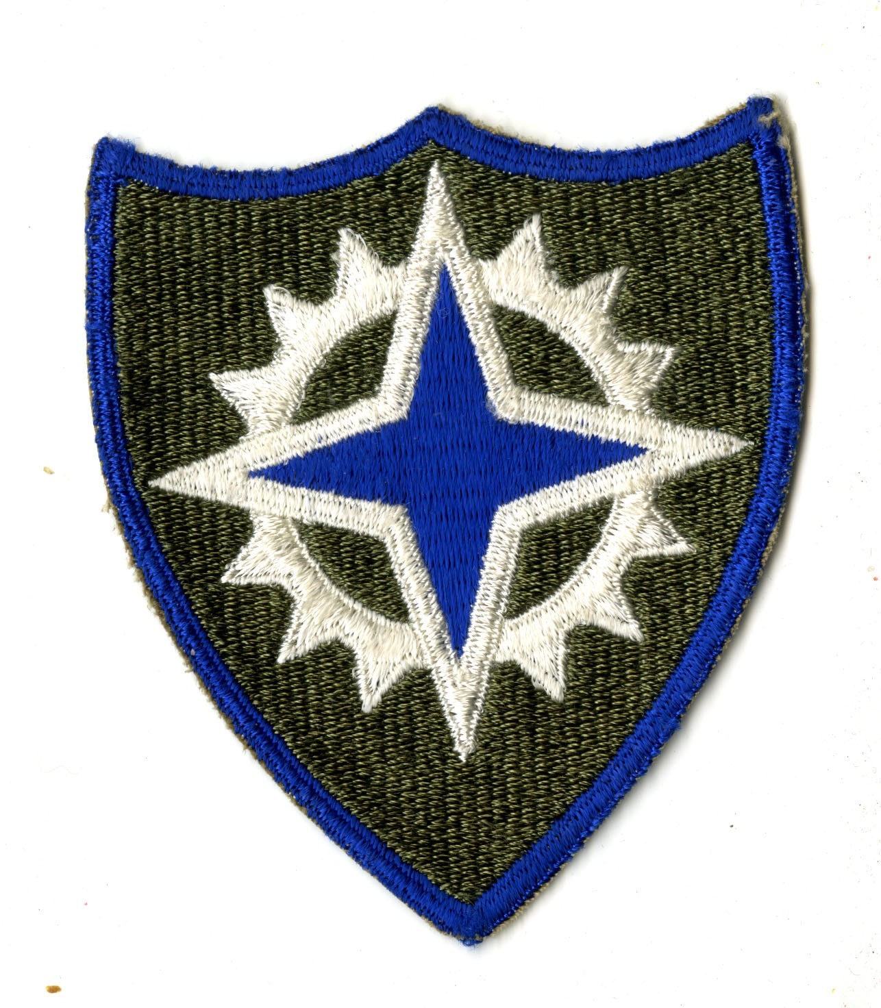 XVI Corps White Back Patch WWII Vintage Europe France Germany
