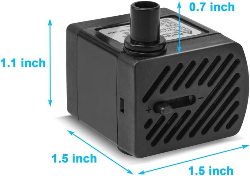 Efficient 50GPH Mini Submersible Pump - Perfect for Fish Tanks & Water Features