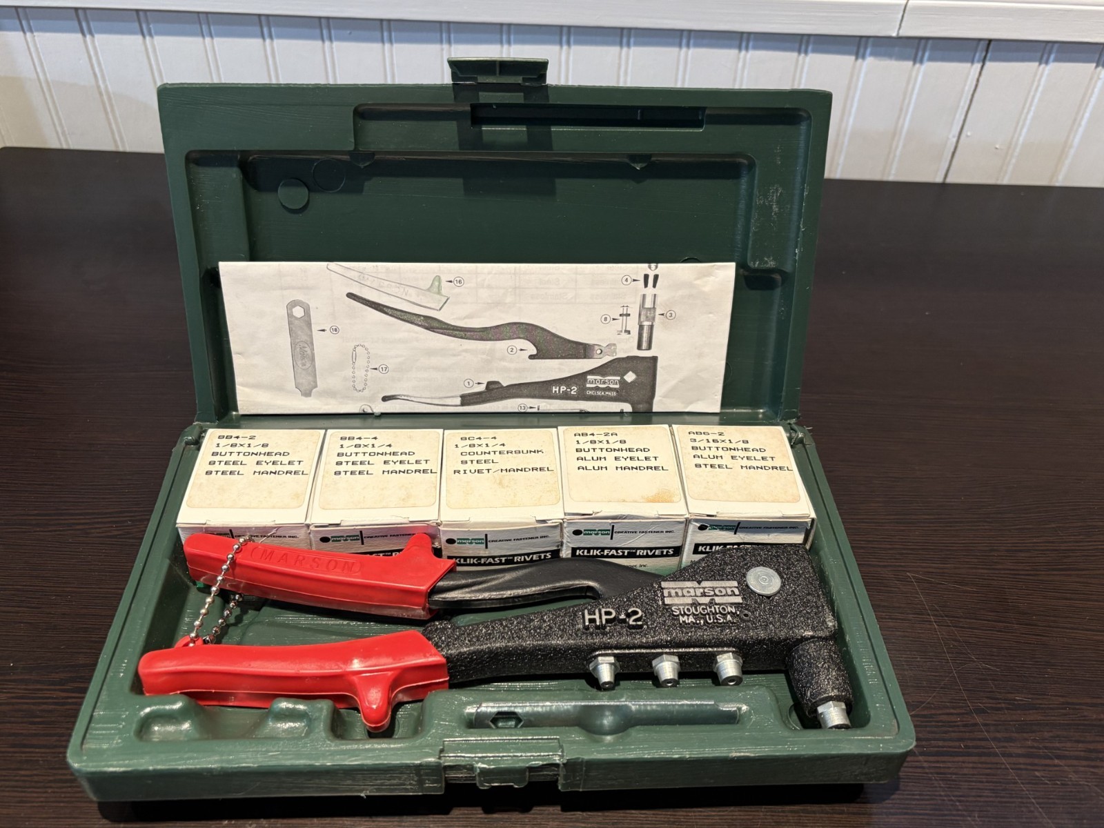 Marson HP-2 Rivet Kit #39001 Complete Set Made in USA