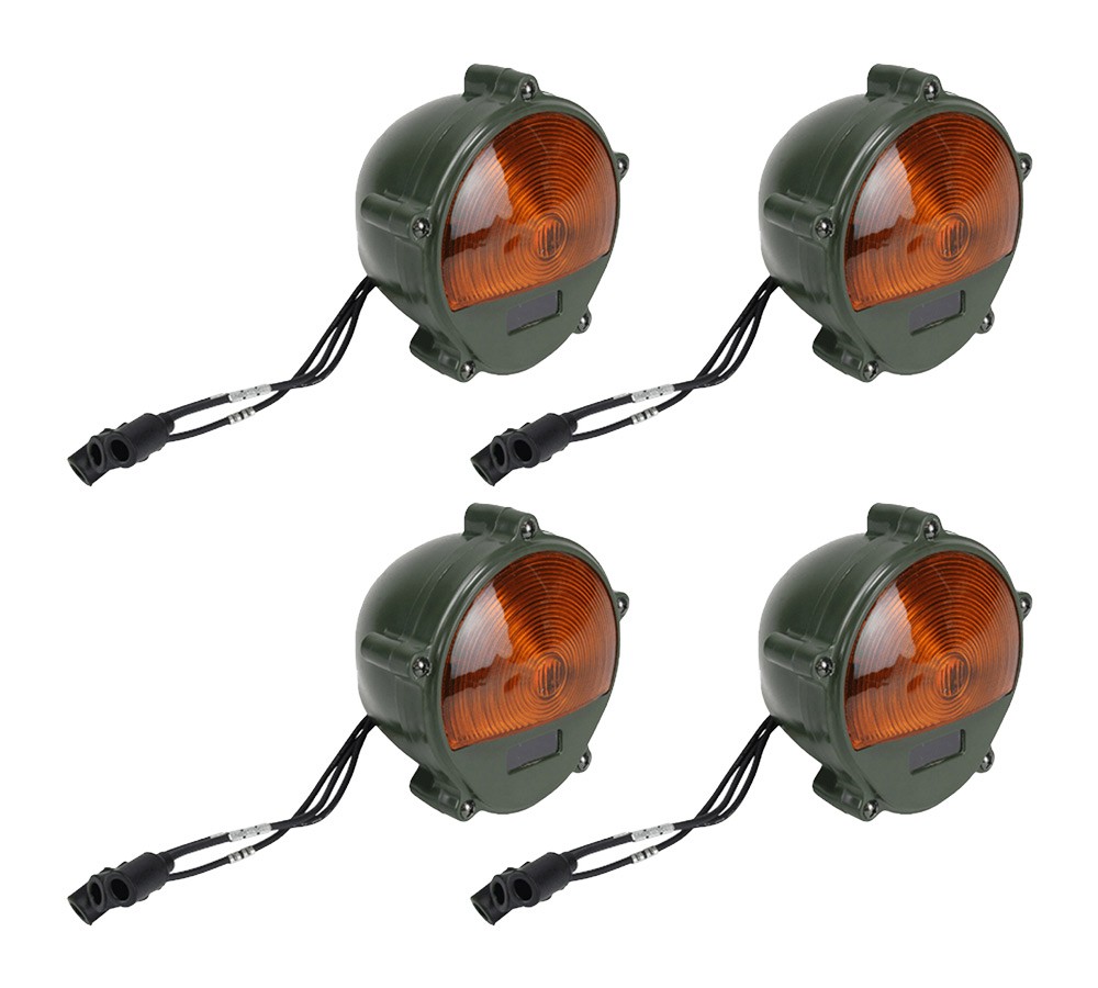 4 Pk Amber Front Parking Light Off Road 24V Incandescent 11614156