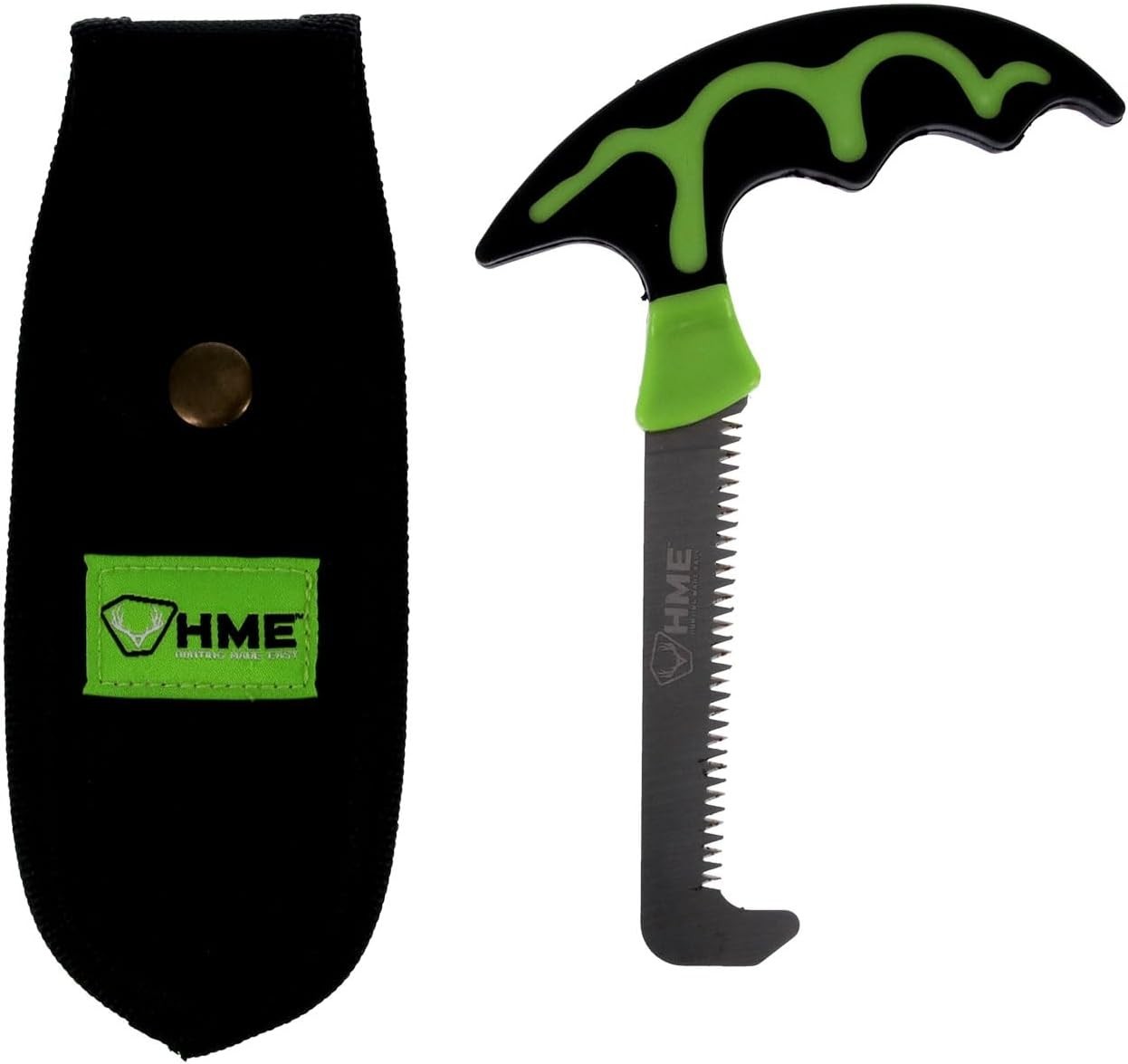 Hunting Compact Fixed Stainless Steel Bone Saw with Scabbard