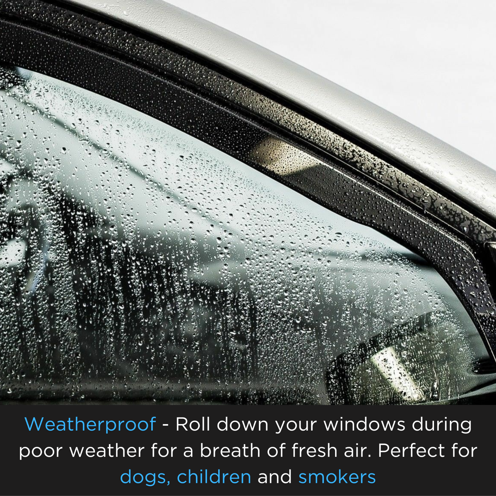 Wind Deflectors For Renault Clio MK4 5-doors 2012-2019 4-pc ISPEED Tinted