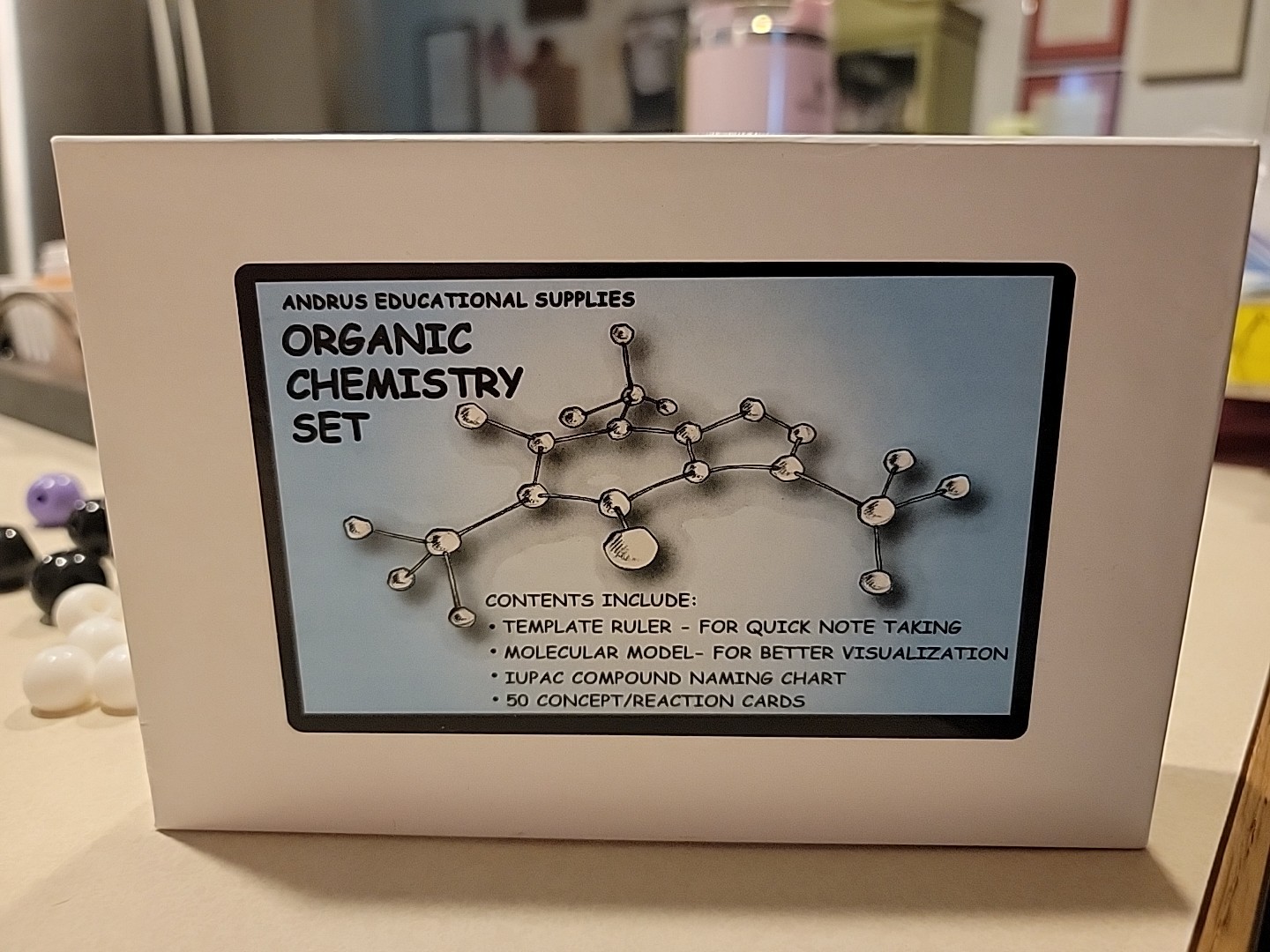 Organic Chemistry Kit Andrus Educational Supply Complete(?) Set Opened See Pics