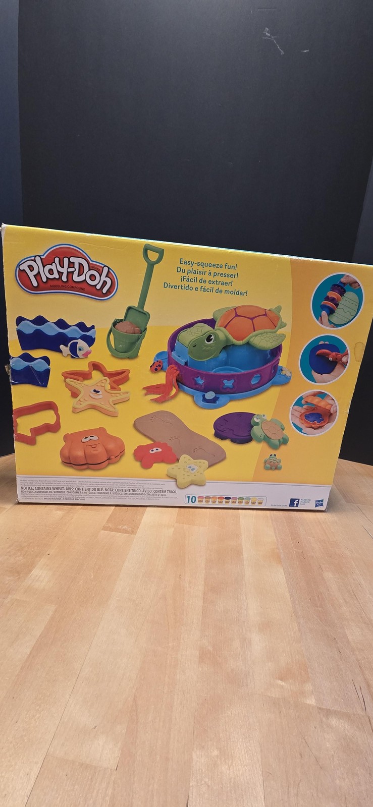 Play-Doh Ocean Adventures Modeling Compound Playset 10 Cans Turtle Hasbro Set