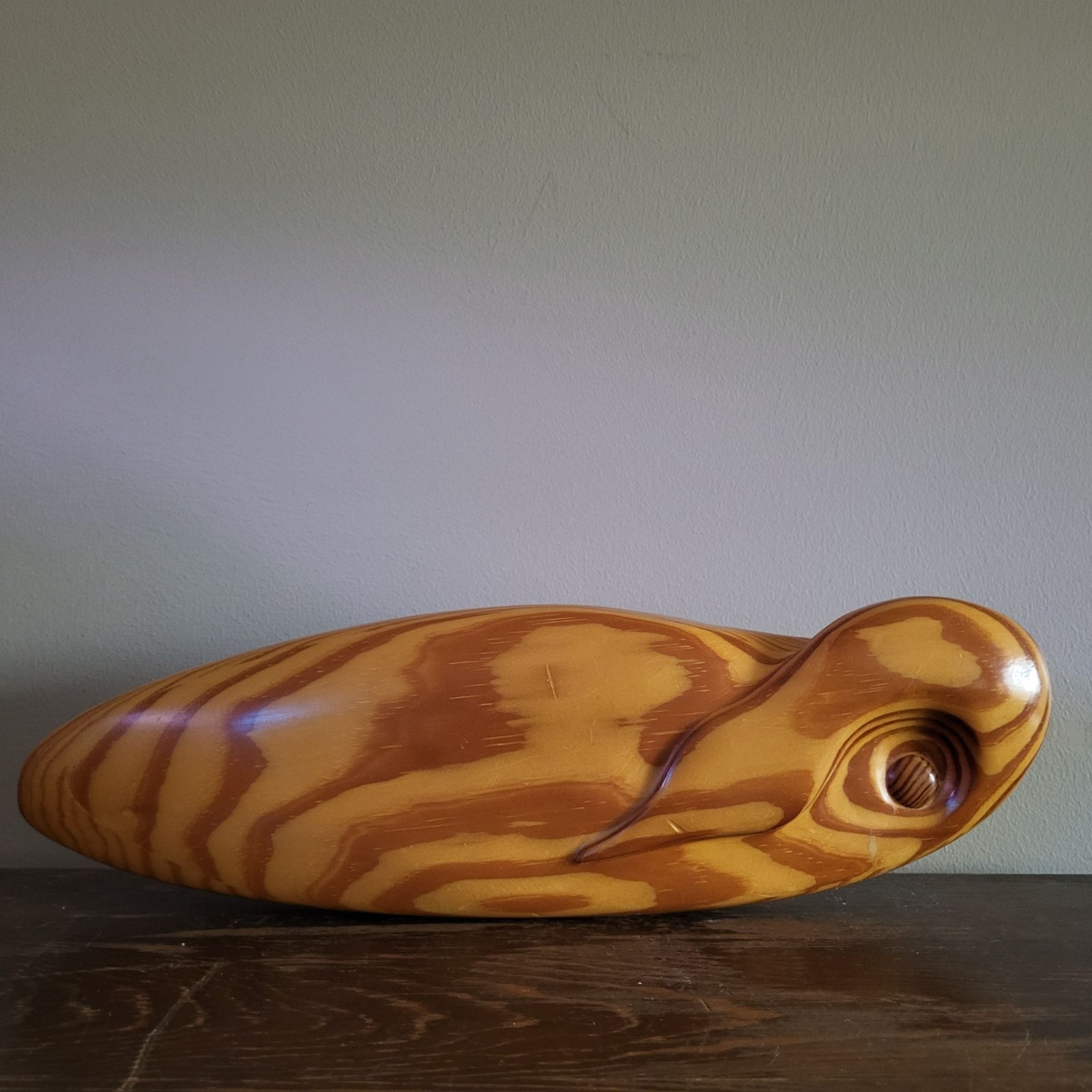 Handcrafted Wooden Duck Percussion Instrument Decorative Display Piece