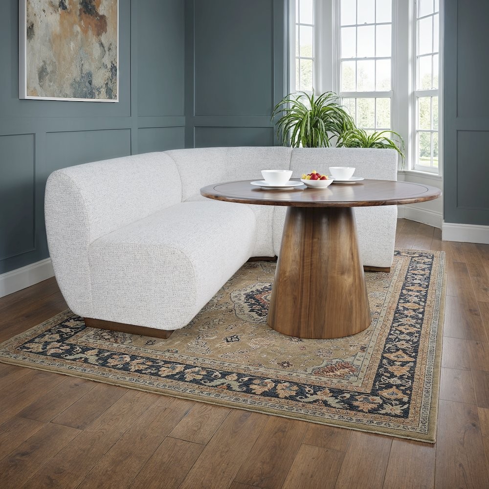 Modern Banquette Upholstered Sectional Bench Seating with Performance Fabric