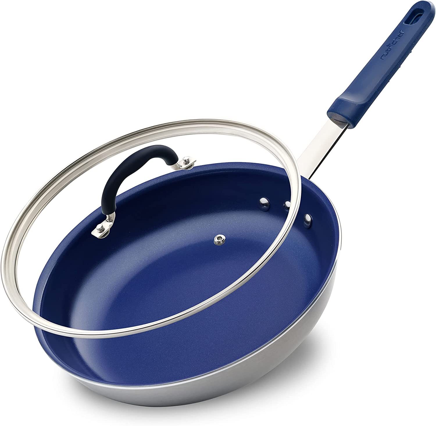 Nutrichef NCFRLD12 12" Frypan W/ Lid