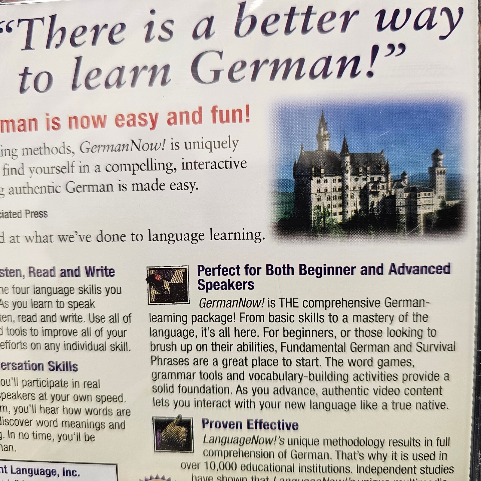 Learn German Now! Version 8 Master program Transparent Language SEALED! win mac